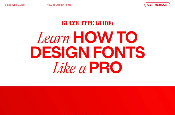 Blaze Type Guide website preview