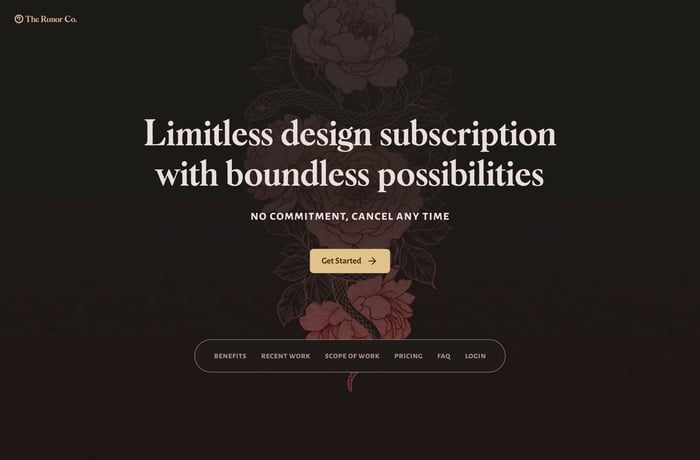 The Rumor Company website preview