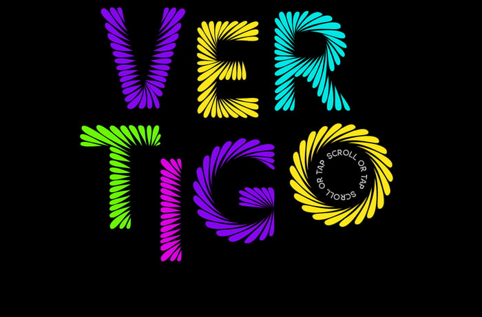 Vertigo Typeface website preview