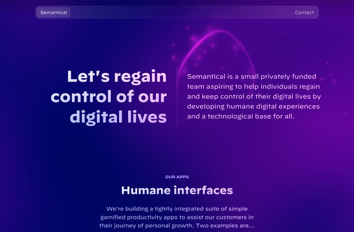Semantical website preview