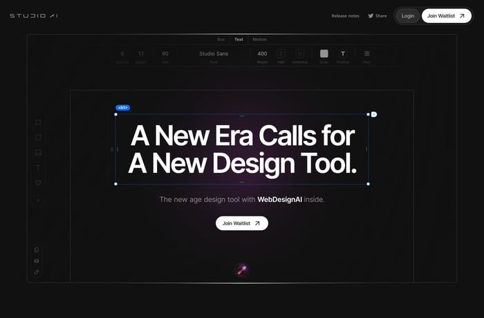 Studio AI website preview