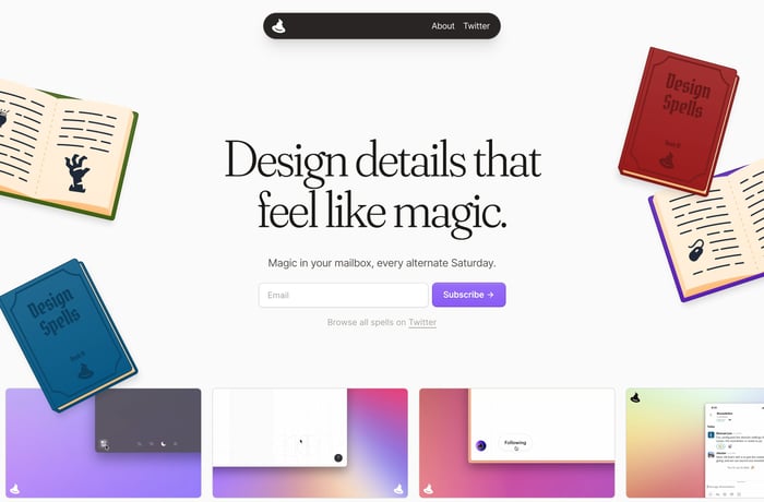 Design Spells website preview