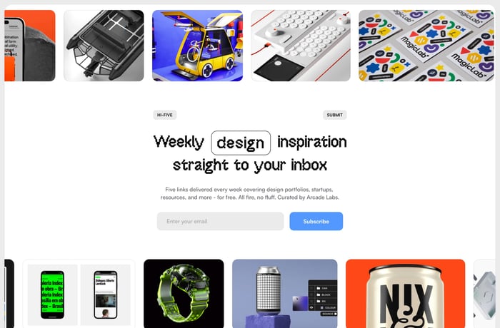 Hi-Five website preview