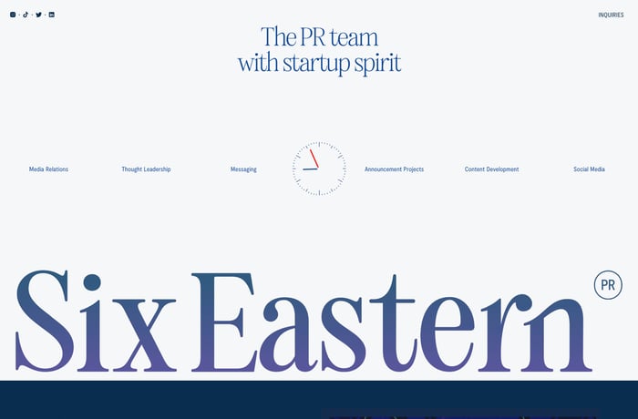 Six Eastern website preview
