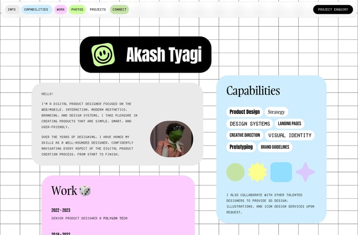 Akash Tyagi website preview