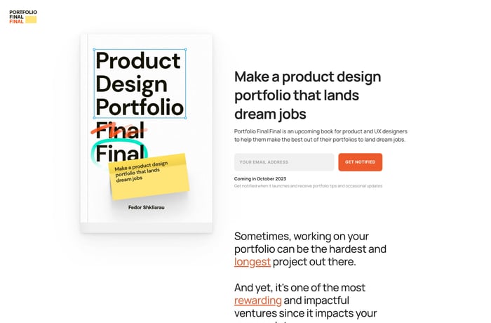 PFF Book website preview