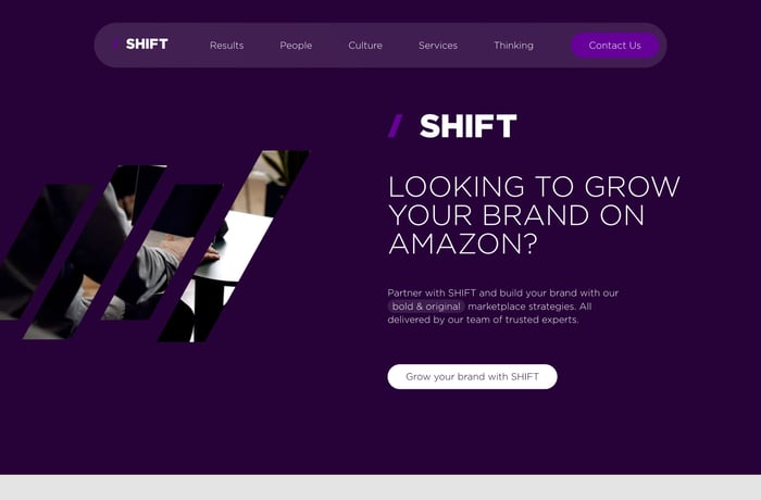 Shift website preview