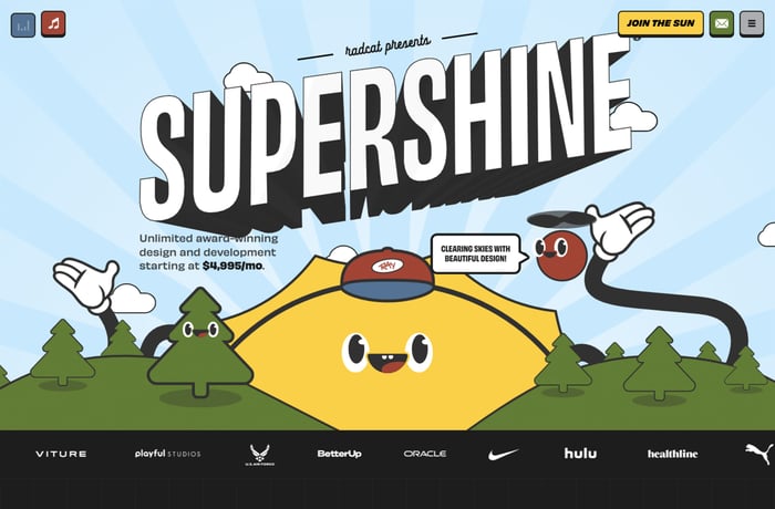 Supershine website preview