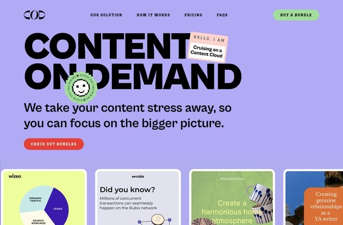 Content On Demand website preview