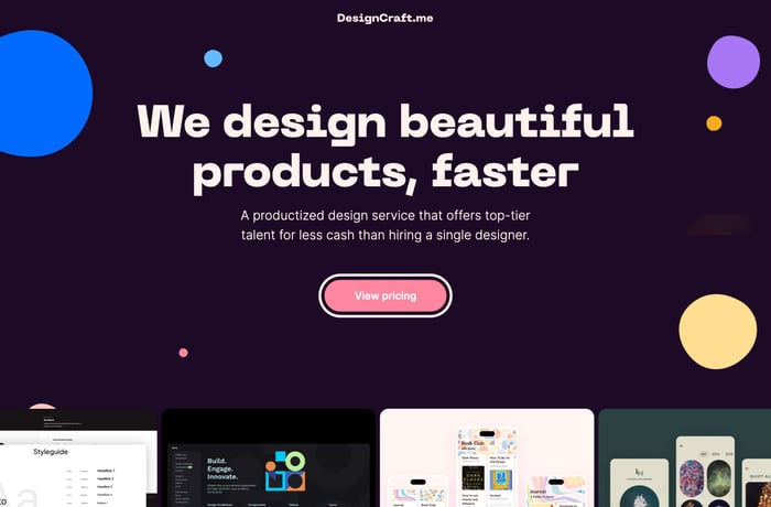 DesignCraft.me website preview