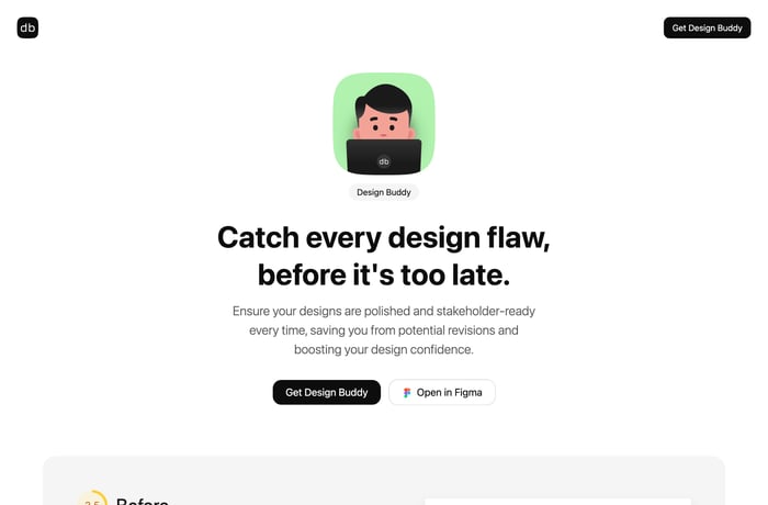 Design Buddy website preview