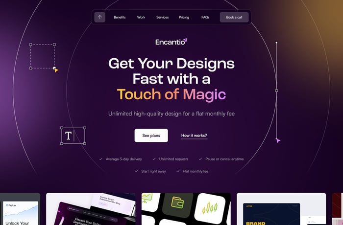 Encantio website preview