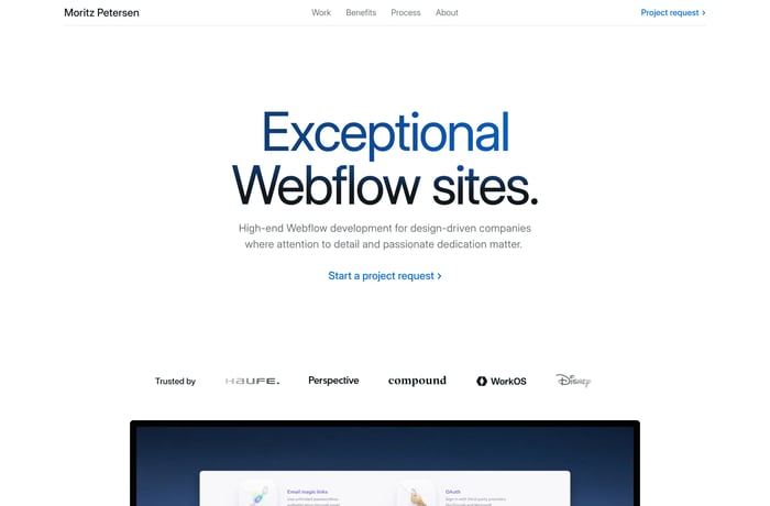 Moritz Petersen website preview