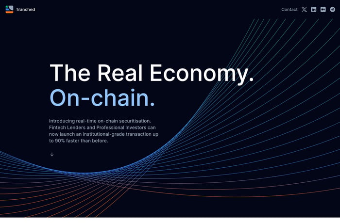 Tranched website preview