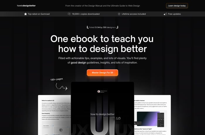 How To Design Better Ebook website preview