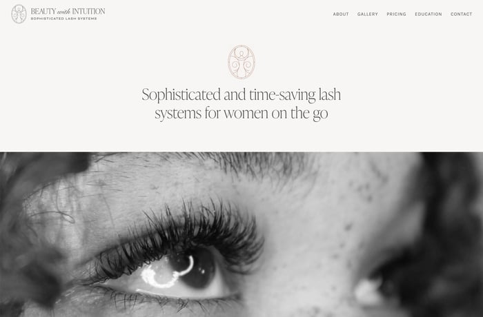 Beauty with Intuition website preview