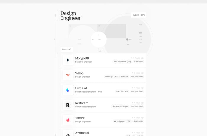 Design Engineer Jobs website preview