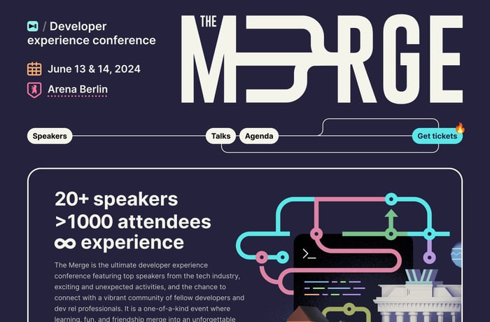 The Merge website preview