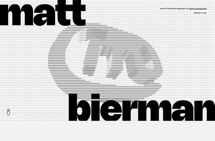 Matt Bierman website preview