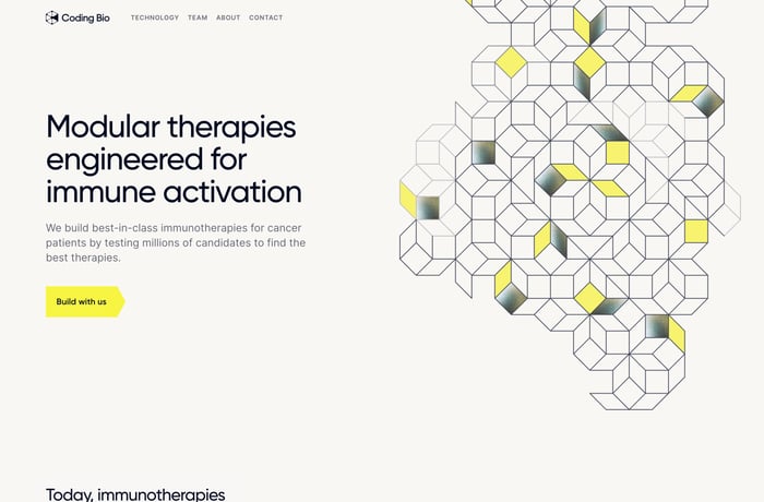 Coding Bio website preview