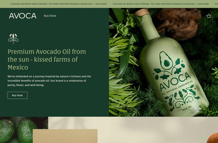 AVOCA website preview