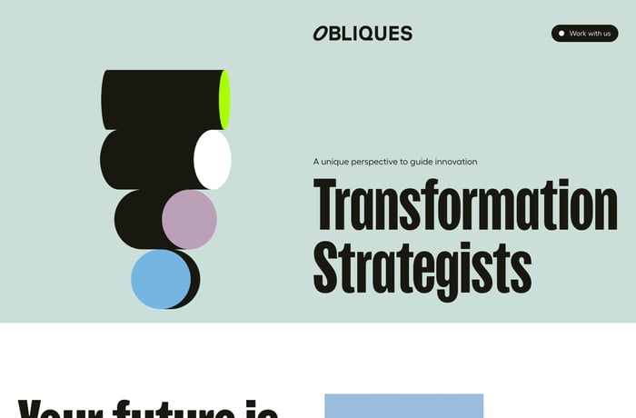 Obliques website preview