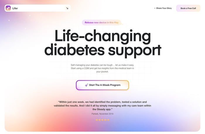 Lifer website preview