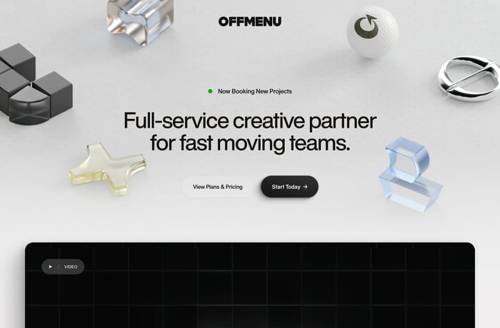 Off Menu website preview