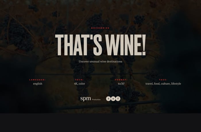 That’s Wine! website preview