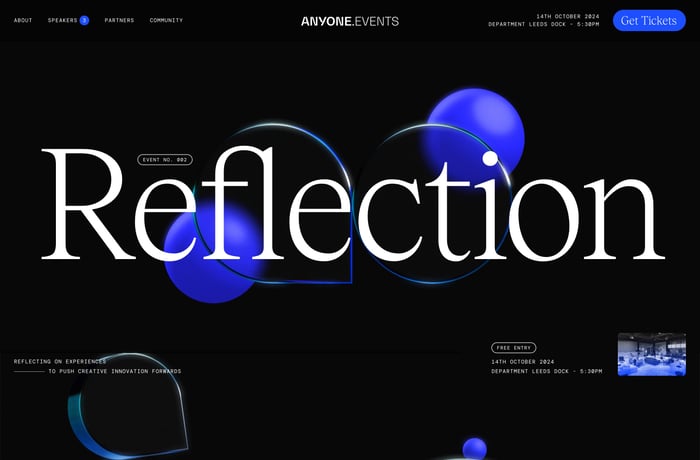Anyone Creative Meetup 002 website preview