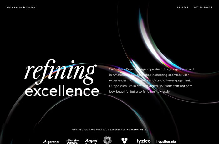 Rock Paper Design website preview