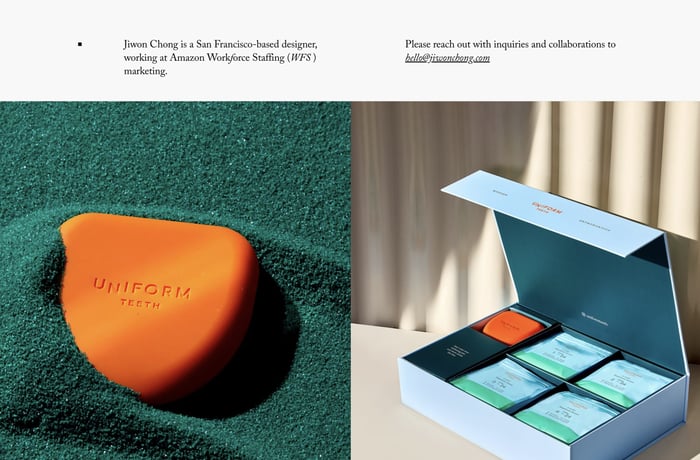 Jiwon Chong website preview