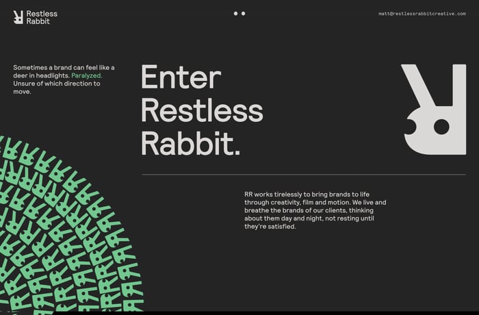 Restless Rabbit Creative website preview