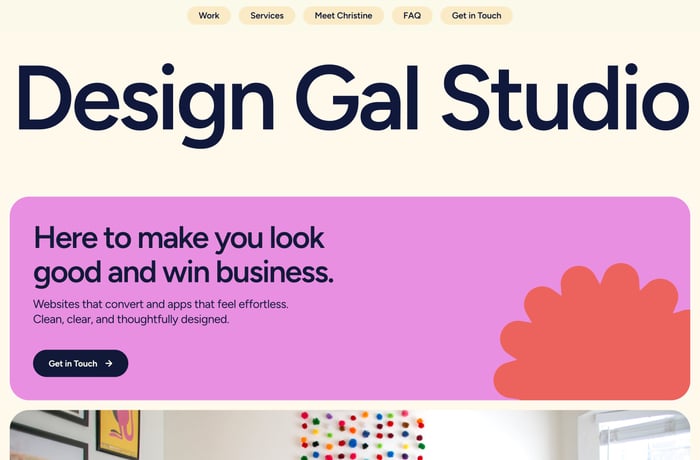 Design Gal Studio website preview