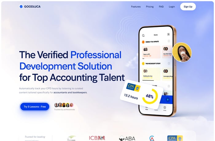 GoodLuca website preview