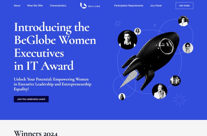 Women Executives in IT Award website preview
