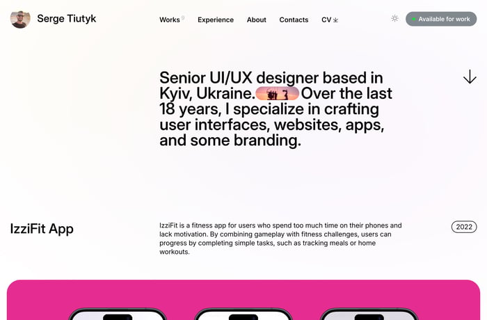 Serge Tiutyk website preview