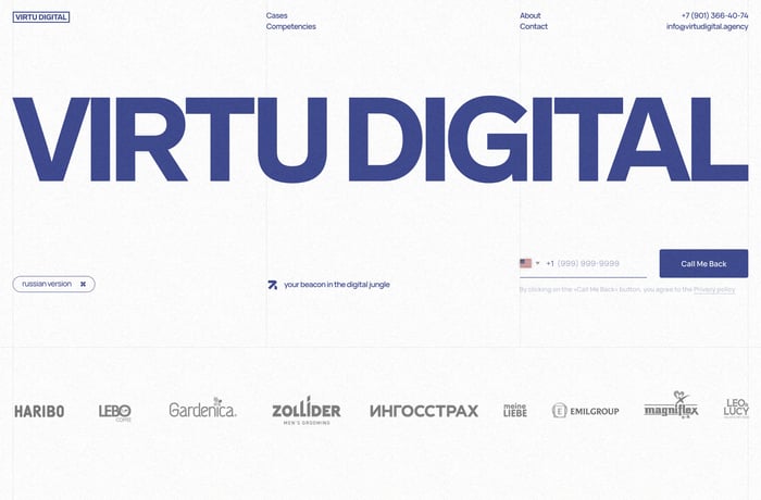 Virtu Digital website preview