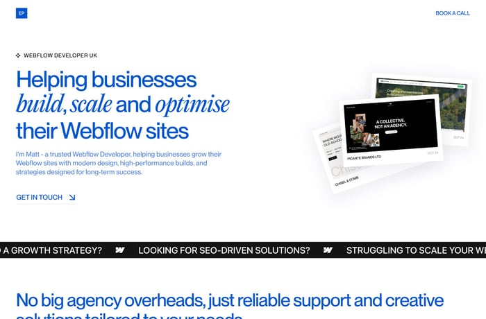 Eight Pixel website preview