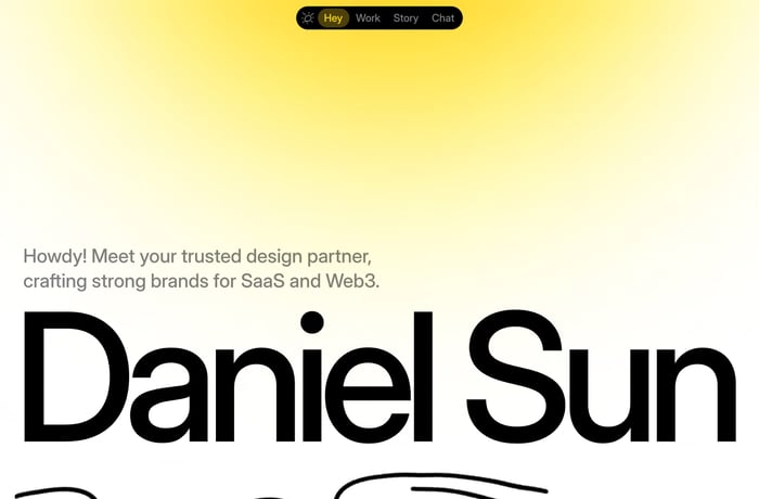 Daniel Sun website preview