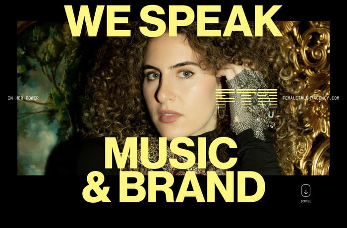 Female Talent Agency website preview