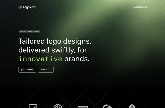 Logomark website preview