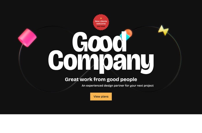Good Company Design website preview