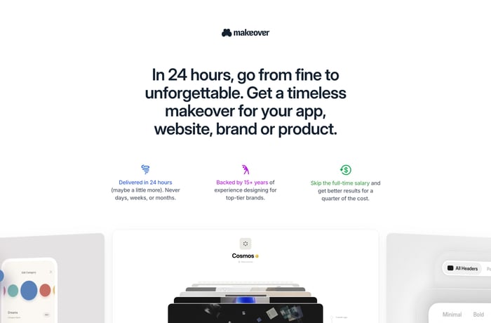 Makeover Studio website preview