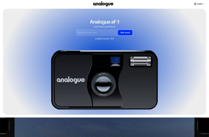 Analogue aF-1 website preview