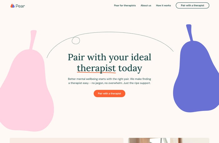 Pear website preview