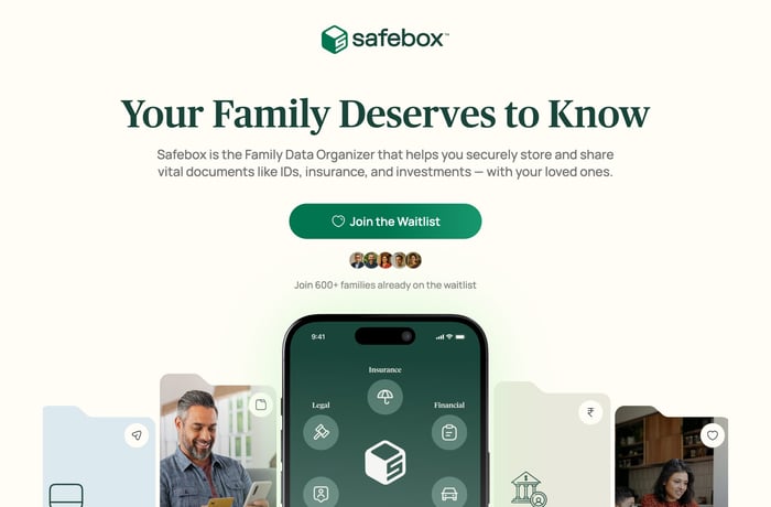 Safebox website preview