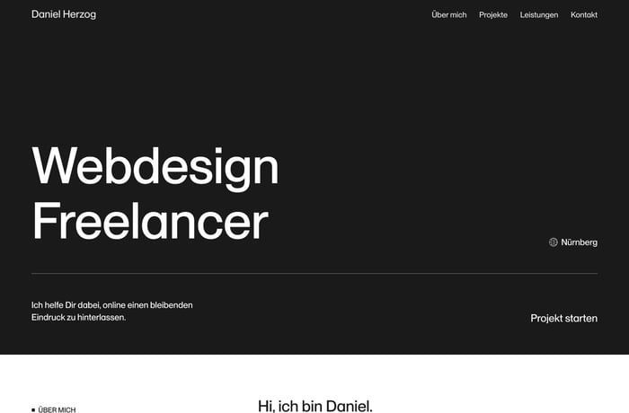 Daniel Herzog website preview