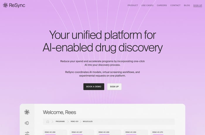 ReSync Bio website preview