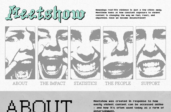 Meatshow website preview